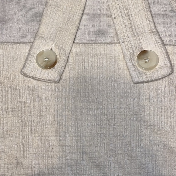 Madewell women’s medium 8 10 tank top shirt cream beige cross back solid basic - Picture 5 of 8